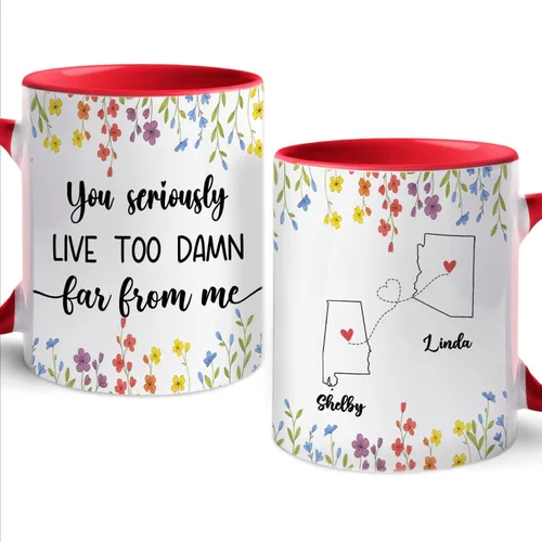 Vista 15 de Taza de café personalizada de la amistad para mejores amigos, mejores amigos, hermana del alma, tazas de café personalizadas para mejores amigas