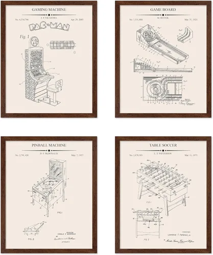 Vista 49 de Poster Master Póster de juguete de construcción de 2 piezas, estampado de patente de bloques de construcción, arte de minifigura, diseño
