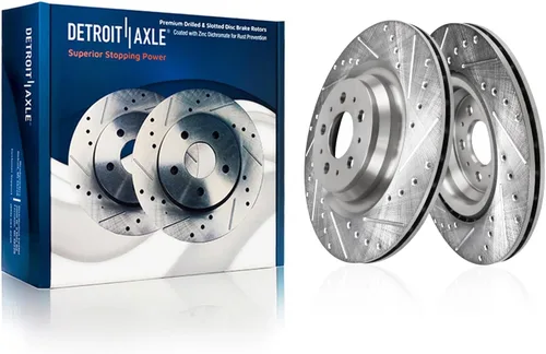 Vista 62 de Detroit Axle - Rotores de freno para Toyota Avalon 2020-2021 Camry 2020-2024, repuesto de rotores de freno de disco perforados y ranurados: rotor