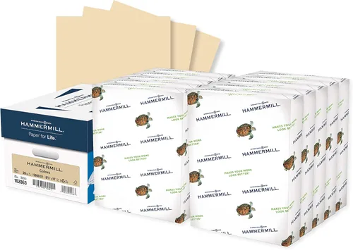 Vista 23 de Hammermill - Papel de color, papel de impresora color ante de 20 libras, 8.5 x 11 pulgadas - 1 resma (500 hojas), fabricado en los Estados Unidos