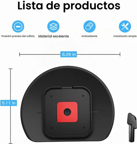 Vista 5 de HOLACA Cubierta de cámara con sombra de lluvia solar para cámara Spotlight Plus, funda protectora para protección contra rayos UV resistente, fácil