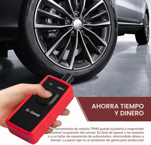 Vista 4 de TPMS Herramienta de reinicio de reinicio, herramienta de programación de sensor de presión de neumáticos, EL-50449 TPMS dispositivo de reinicio