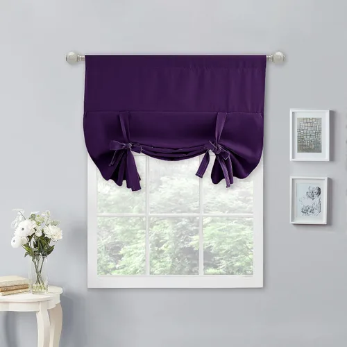 Vista 17 de NICETOWN Cortina Opaca con Aislamiento Térmico – Persiana Enrollable para Ventana de Bebé para Dormitorio/Acción de Gracias