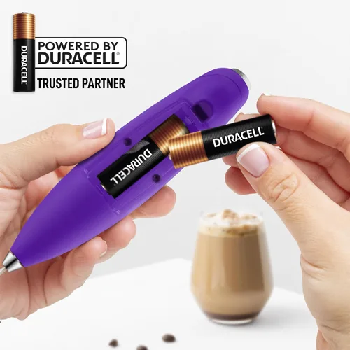 Vista 71 de Zulay Milk Boss Espumador de leche potente manual, hace espuma para latte, batidor para mezclar bebidas, café, miniespumador para capuchino, frappé