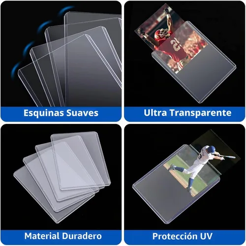 Vista 4 de Arjiekwei - 400 fundas para tarjetas de plástico duro, 3 x 4 pulgadas, 35PT