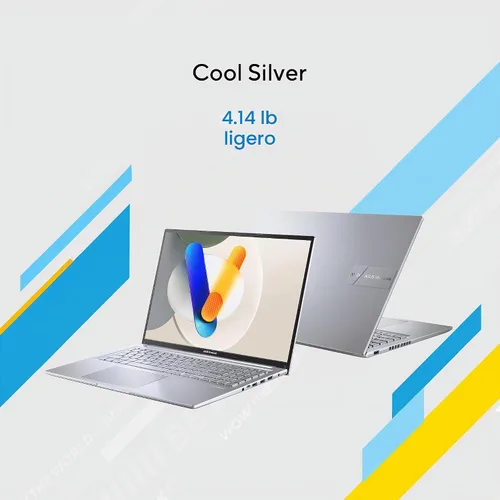 Vista 5 de ASUS Vivobook 16 Laptop, pantalla WUXGA de 16" a 60Hz, Intel Core i7-13620H, Intel UHD Graphics, 16 GB de RAM, SSD de 512 GB, Windows 11, plata