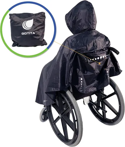 Vista 3 de GOTITA Poncho impermeable para sillas de ruedas - Impermeable universal - Diseño italiano