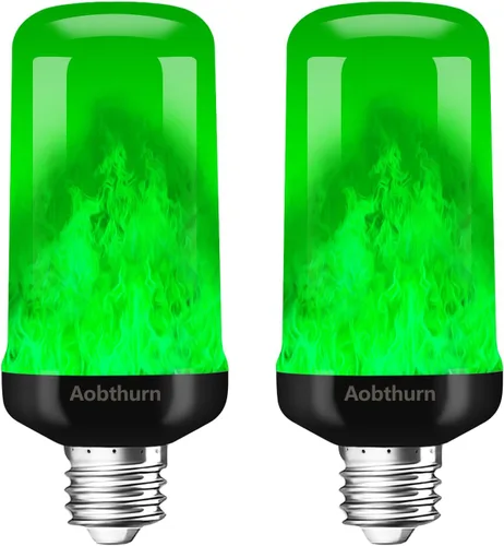 Vista 7 de aobthurn Bombillas de Luz de Llama, Bombilla LED de Efecto de Llama de 4 Modos, Base E26 Bombilla de Luz Parpadeante con Sensor de Gravedad