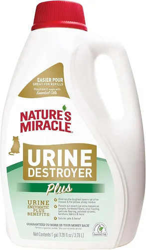 Vista 12 de Nature's Miracle Cat Urine Destroyer Plus, Enzymatic Cleaner, 32 oz