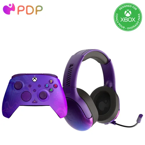 Vista 22 de PDP Gaming Xbox Series X S Red Bundle: REMATCH Wired Gamepad Controller & AIRLITE Wired Headset with Mic, Licensed Xbox One Gamepad, Customizable