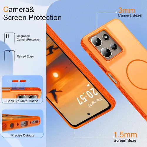 Vista 561 de Jshru Funda para Samsung Galaxy S26 Plus/Galaxy S25 Plus: para Galaxy S24 Plus [compatible con Magsafe] [2 protectores de pantalla HD] cubierta