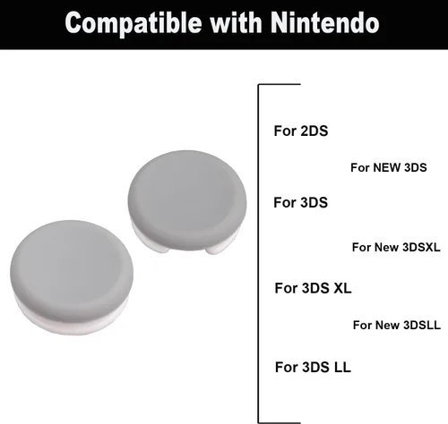 Vista 3 de 2Pcs Analog Stick Cap Replacement 3D Joystick Cover for 2DS 3DS 3DSXL 3DSLL New 3DS New 3DSXL New 3DSLL Controller
