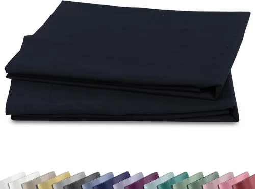 Vista 22 de California Design Den Juego de 2 fundas de almohada estándar tamaño Queen - 100% algodón, juego de 2 fundas de satén suave, se adapta a almohadas