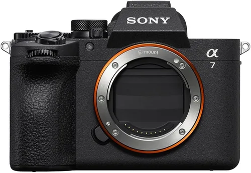 Vista 3 de Sony ILCE-7M5/B a7 V - Cuerpo de cámara sin espejo de marco completo con luz flash MK320, monopie de 72 pulgadas, correa de agarre de muñeca