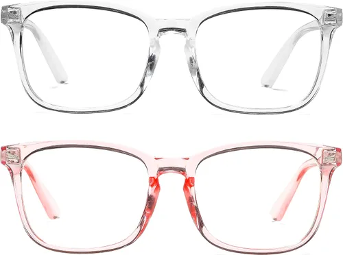Vista 10 de Pro Acme – Gafas sin receta con montura transparente para mujeres y hombres