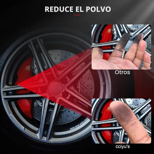 Vista 5 de Cciyu D627 Kit de 4 piezas de pastillas de freno cerámicas traseras 1994-2004 para Ford Mustang