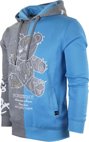 Vista 31 de SCREENSHOT Sudadera urbana de forro polar para hombre, diseño de dibujos animados de animación, parche bordado de gel