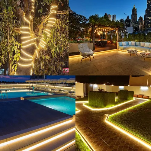 Vista 5 de Tira de la prenda impermeable al aire libre 540 LED de las luces LED Blanco cálido