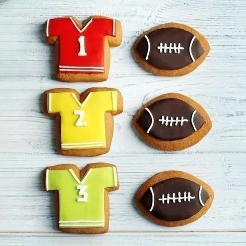 Vista 3 de JOB JOL Cortadores de galletas de fútbol 2 piezas, con jersey