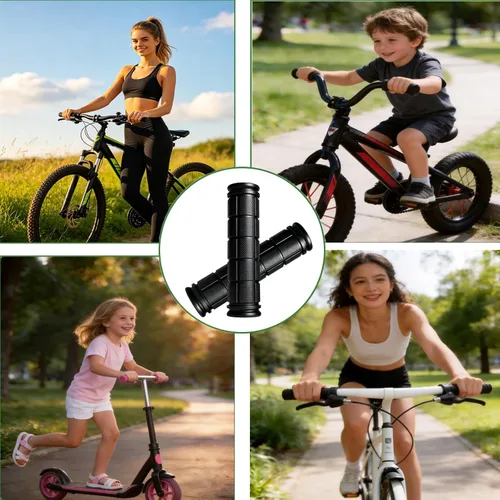 Vista 4 de 2 pares de empuñaduras para manillar de bicicleta para bicicletas