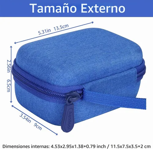 Vista 5 de Estuche resistente impermeable para cámara digital Kodak PIXPRO WPZ2, azul, protección para cámara de video impermeable