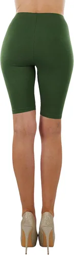 Vista 2 de ToBeInStyle Pantalones cortos de mezcla de algodón y elastano de 21 pulgadas para mujer
