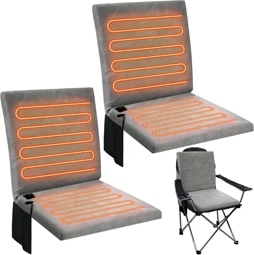 Vista 8 de Thyle Portable Heated Seat Cushion for Bleachers Foldable Heating Cushion 3 Mode Adjustable Heated Stadium Chair Bleacher Seat for Bleachers Indoor