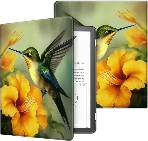 Vista 39 de Funda para Kindle básico de 6 pulgadas (11.ª generación), múltiples ángulos, piel sintética, delgada, con función de encendido y apagado automático