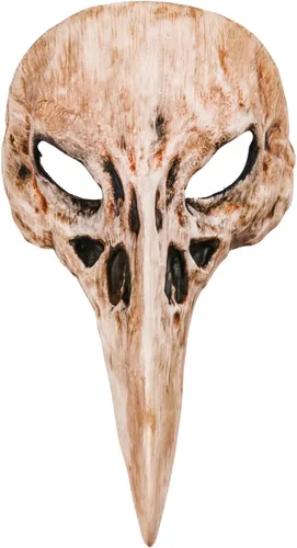 Vista 11 de Scary Creepy Crow Raven Halloween Cosplay Masquerade Party Face Mask Horror Devil Raven Face Eye Mask