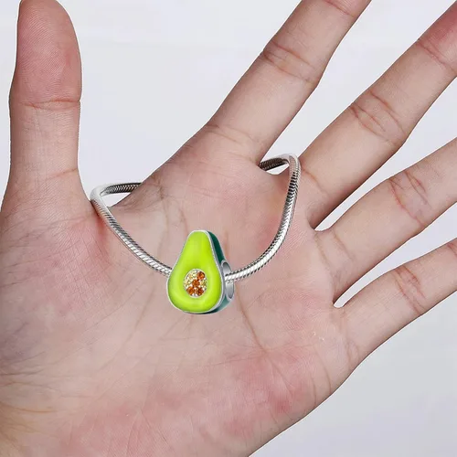Vista 2 de Encantos de corazón de lazo, exquisitos abalorios de corazón de amor con circonita cúbica transparente para mujeres, pulseras para bricolaje