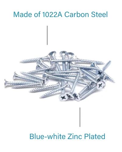 Vista 4 de IMScrews 100 tornillos para paneles de yeso de 1 pulgada, Phillips de cabeza plana #6, rosca fina, punta afilada, ideales para paneles de yeso
