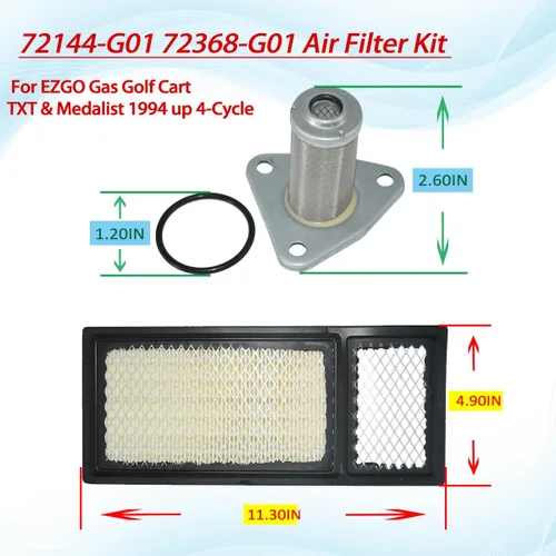 Vista 7 de Carburador de carrito de golf apto para carrito de golf EZGO Gas Car 350cc para Robin TXT Medalist 4 ciclos Workhorse ST350 Carb Reemplazo 72558-G01
