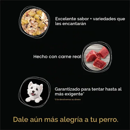 Vista 8 de Cesar, comida húmeda para perros de fabricación simple, 37 g. Empaque de 10 unidades.