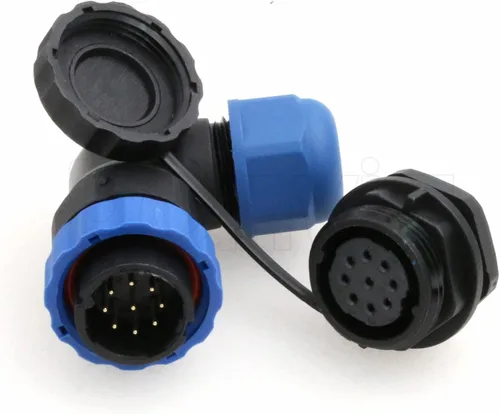 Vista 8 de SD20 2 Pin Aviación Conector Ángulo Recto 25A 380V Automotriz Plástico IP68 Enchufe Impermeable Enchufe Macho Hembra Eléctrico Montaje Posterior