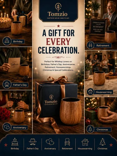 Vista 7 de Father's Day Ideas - Vaso de madera carbonizada real de bourbon de 11 onzas, taza de madera de acacia de alta calidad, aroma ahumado similar a