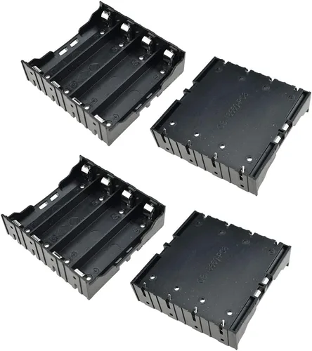 Vista 14 de HAHIYO Paquete de soporte de batería AA de 1.5 V con cubierta resistente de alambre, resortes flexibles, interruptor integrado, baterías, caja