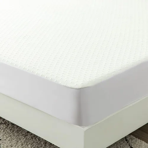 Vista 4 de Protector de Colchón de Bambú y Viscosa Kingnex para Cama Individual, Refrigerante, Impermeable, Transpirable, Silencioso, Ajustado, Funda de Colchón
