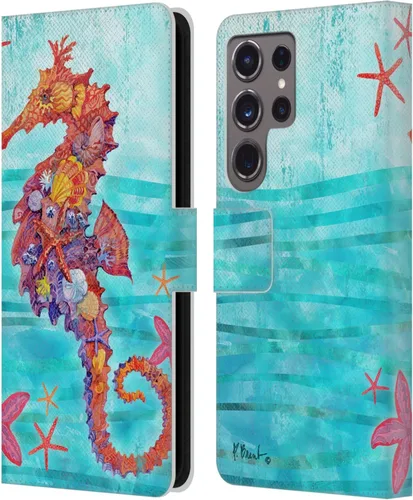 Vista 18 de Head Case Designs Funda de piel con licencia oficial de Paul Brent Agate Mermaid Coastal para Samsung Galaxy S24 Ultra 5G Sirena de ágata