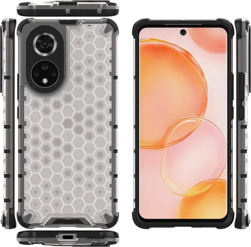 Vista 272 de Pzwoxukhov Funda compatible con Huawei Nova 3i, compatible con Huawei P Smart+ 2018 Honeycomb Anti-Drop Shock-Absorbing Case Negro