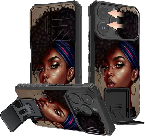 Vista 51 de Rossy Funda para iPhone 14 2022, para iPhone 14 con funda deslizante para cámara deslizante, soporte integrado, doble capa híbrida, a prueba de 1-37