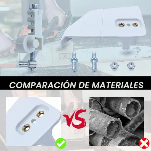 Vista 5 de Adefol - Kit de cubierta de embrague para motosierras Stihl 017 MS170 018 MS180 025 MS250 Chain Sprocket Side Cover Bar Studs Nuts Tensioner Kit