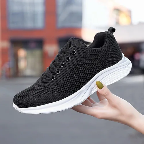 Vista 8 de Women Fashion Sneakers Sport Sandals Slides Athletic Lace Comfortable Mesh Running Fashion Zapatillas cuña mujer