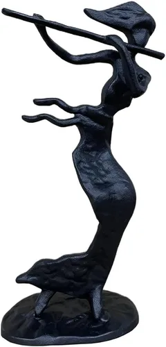 Vista 7 de Escultura de beso apasionado, estatua de hierro, romántica, adorno de metal, figura de pareja, decoración para el hogar y la oficina (A2 Kiss)