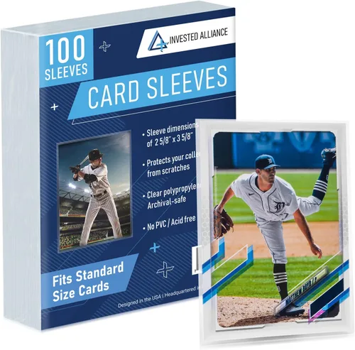 Vista 9 de Premium Penny Sleeves for Trading Cards Soft Trading Card Sleeves for Baseball Cards, Ultra Clear Plastic Pro Sports Card Sleeve, Football, MTG