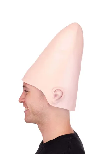 Vista 3 de Accesorio de disfraz de cabeza de alienígena cono adulto Multicolor