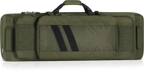 Vista 8 de Savior Equipment Specialist Series Tactical Double Long Gun Bag Case Backpack 4 Pistol Handgun Storage, Lockable Zippers, Padded Drag Handles