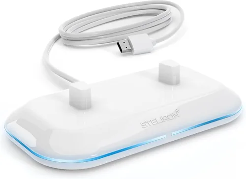 Vista 2 de Galvanox Cargador de cepillo de dientes dual 2 en 1 compatible con cepillos de dientes eléctricos Oral B, repuesto para 3757 - Funciona con modelos