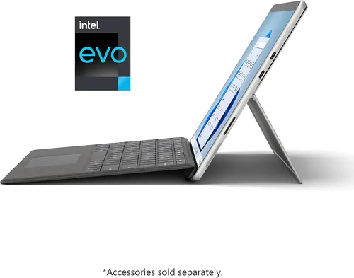 Vista 5 de Microsoft Surface Pro 8 - Pantalla táctil de 13 pulgadas, Intel® Evo Platform, Core™ i7, memoria de 16 GB, SSD de 256 GB. Solo dispositivo, platino