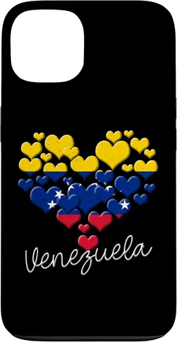 Vista 7 de Funda para iPhone 17 con diseño de corazón hispano con bandera venezolana con orgullo de Venezuela