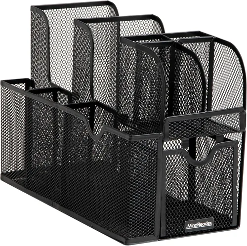 Vista 5 de Mind Reader caja organizador de café, Malla Negra, talla única